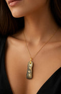 Golden Earth Artisan Crystal Pendant