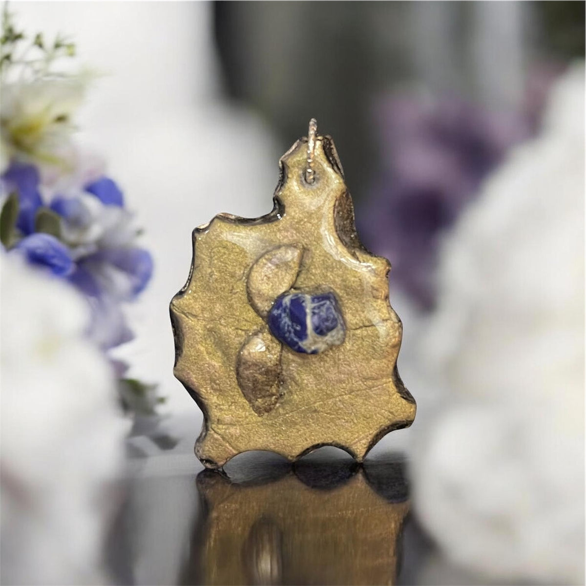 Golden Lapis Artisan Pendant