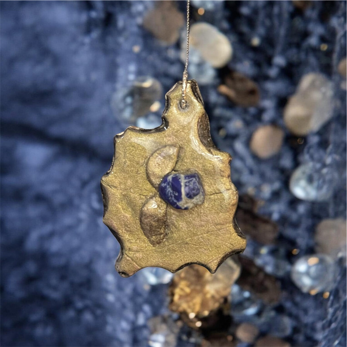 Golden Lapis Artisan Pendant